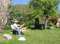 stage peinture au jardin